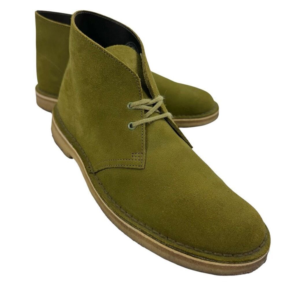 Clark’s Green Suede Leather Chukka Boots Men’s Size 8.5M